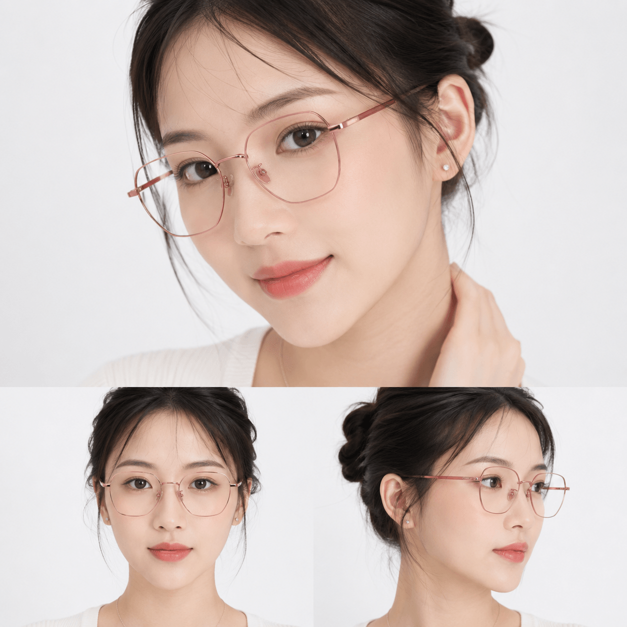 FRANZIA - Gọng kính Titanium - Nữ Thời Trang Mã JT_88052 - 2
