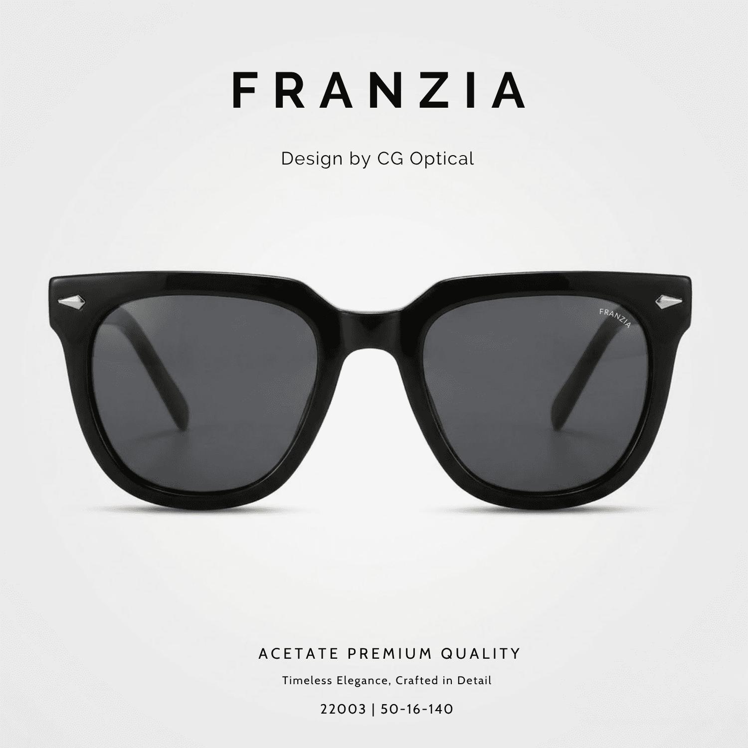 Kính Mát FRANZIA Acetate Handmade Cao Cấp - Mã Gọng 22003