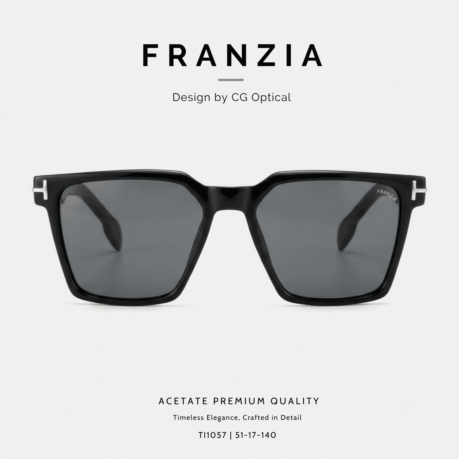 Kính Mát FRANZIA Acetate Handmade Cao Cấp - Mã Gọng TI1057