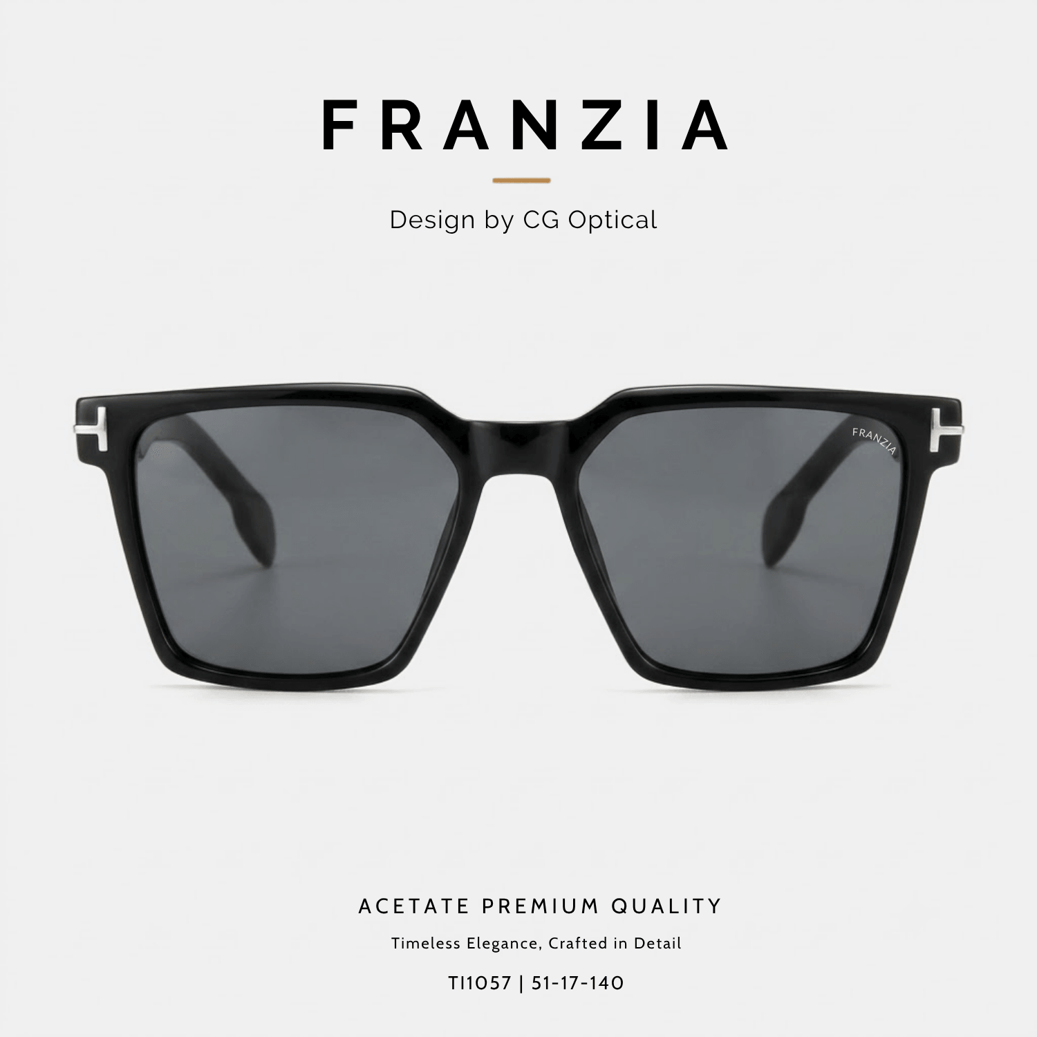 Kính Mát FRANZIA Acetate Handmade Cao Cấp - Mã Gọng TI1057 - 2