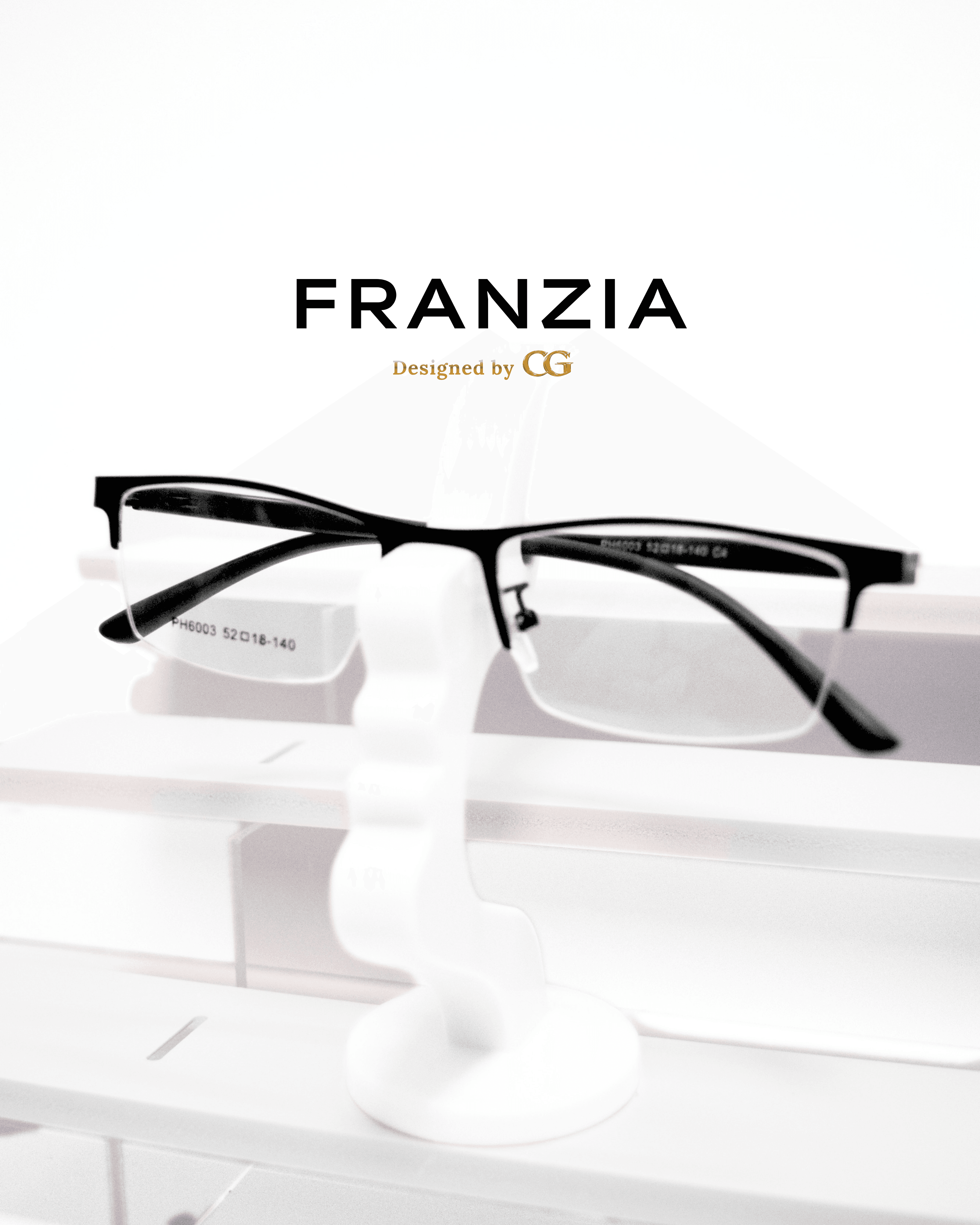 Gọng Kính Kim Loại Franzia - Phong Cách Doanh Nhân Tối Giản - PH6001 - 2